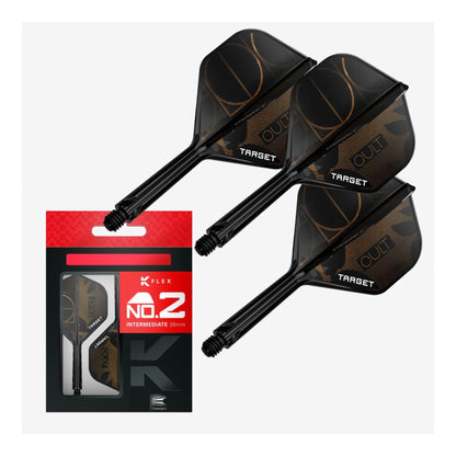 Cult K-Flex No.2 Integrated Dart Flights & Shafts