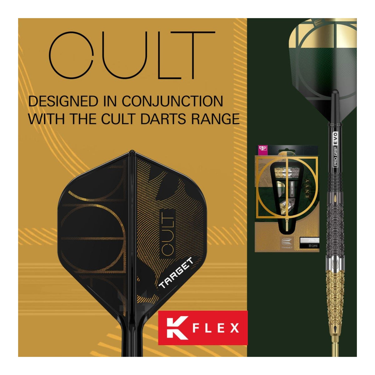 Cult K-Flex No.2 Integrated Dart Flights & Shafts
