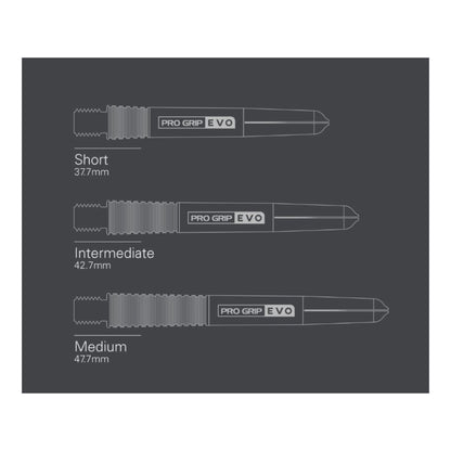 Target Pro Grip Evo Blue Shafts | Canada's Duty-Free Darts Hub
