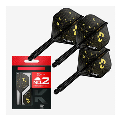 Target Bolide K-Flex No.2 Integrated Dart Flights & Shafts