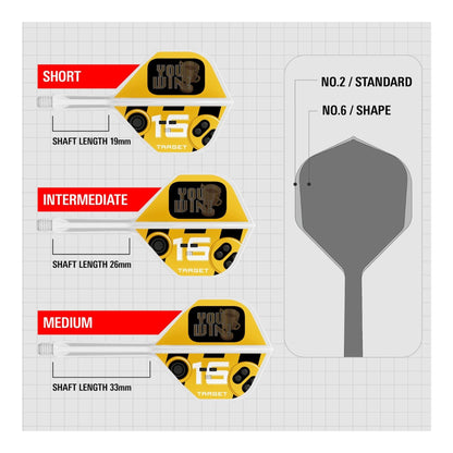 Target You Win K-Flex No.2 Integrated Dart Flights