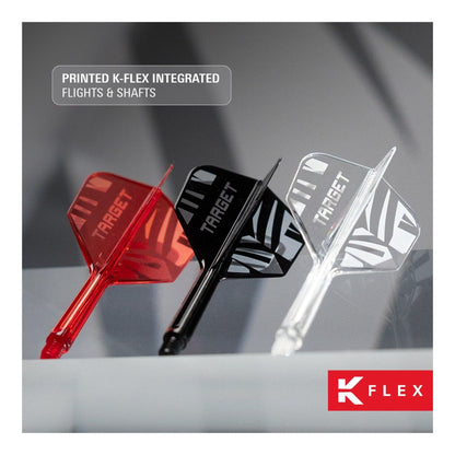 Target Printed K-Flex Black No.6 Integrated Dart System