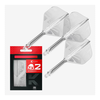 Target Printed K-Flex Clear No.2 Integrated Flight & Shaft System