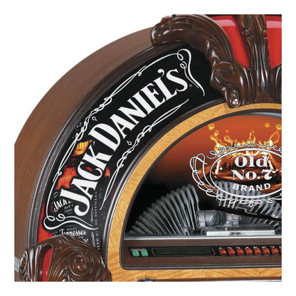 Jack Daniel's jukebox with decorative elements and branding.