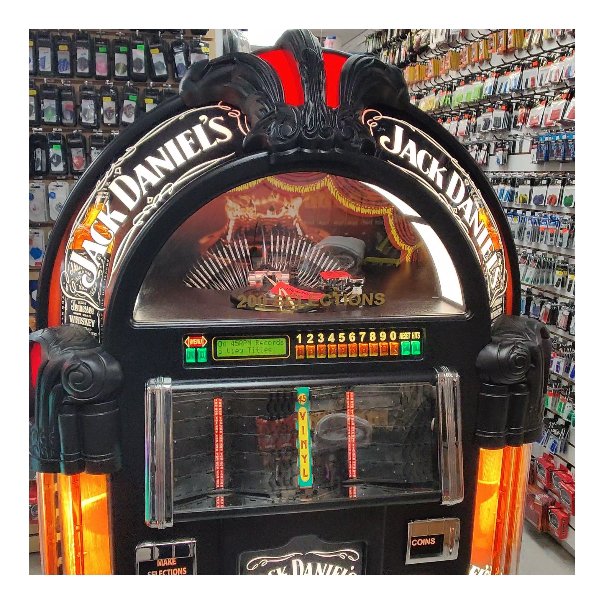 Jack Daniel's Jukebox | Rock-Ola Bubbler Vinyl 45 - Ships from