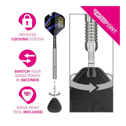 Justin Hood SP Darts - 90% Tungsten Swiss Point Target Darts
