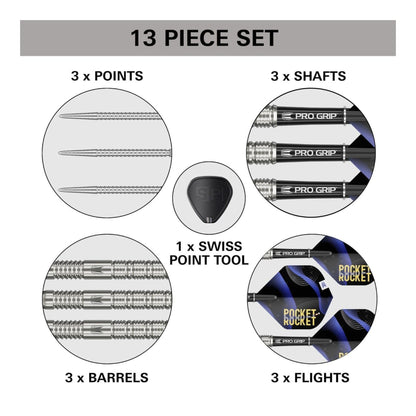 Justin Hood SP Darts - 90% Tungsten Swiss Point Target Darts
