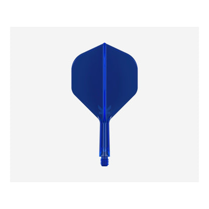 Target K-Flex No.2 Blue Integrated Flight and Shaft System Standard Shape vertical side view