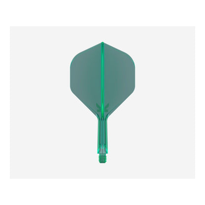 Target K-Flex No.2 Green Integrated Flight and Shaft System Standard Shape vertical side view