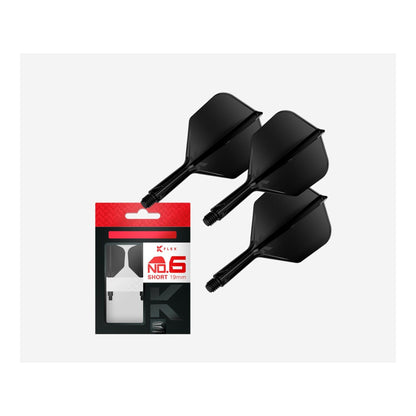 Target K-Flex No.6 Flight & Shaft System (Black) | Ships from Ontario