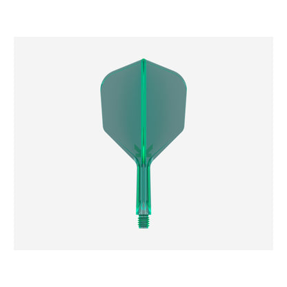 Green K-Flex Integrated Flight and Shaft vertical side view