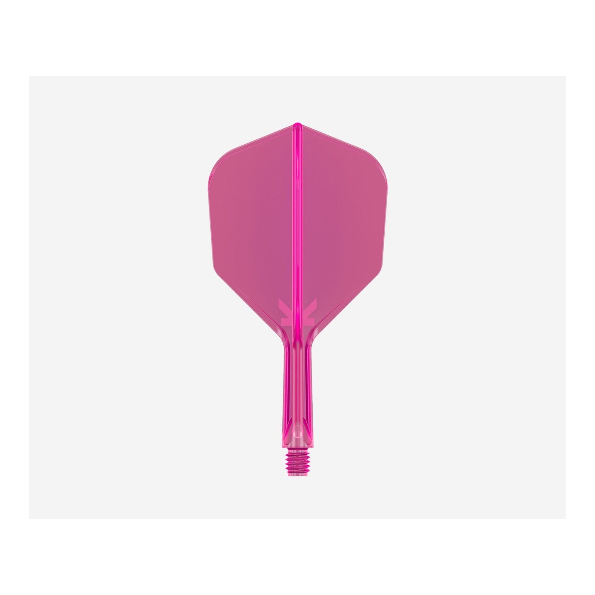 Target Darts K-Flex No.6 Neon Pink flight and shaft system vertical side view