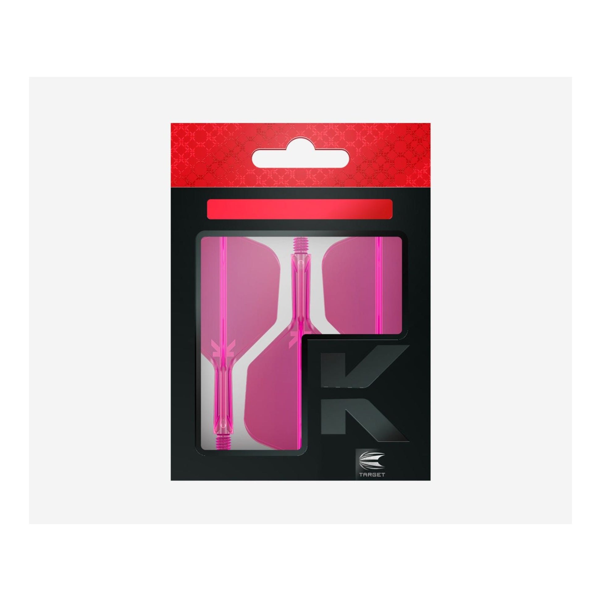 Target Darts K-Flex No.6 Neon Pink flight and shaft system package