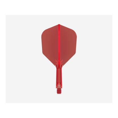 Target K-Flex Red integrated flight and shaft system No 6 shape vertical side view