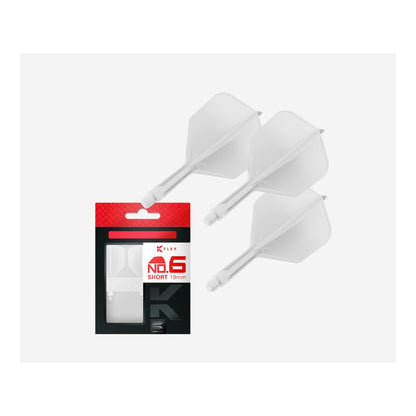 Target K-Flex No.6 Integrated Flight & Shaft System - White | Ships from Canada