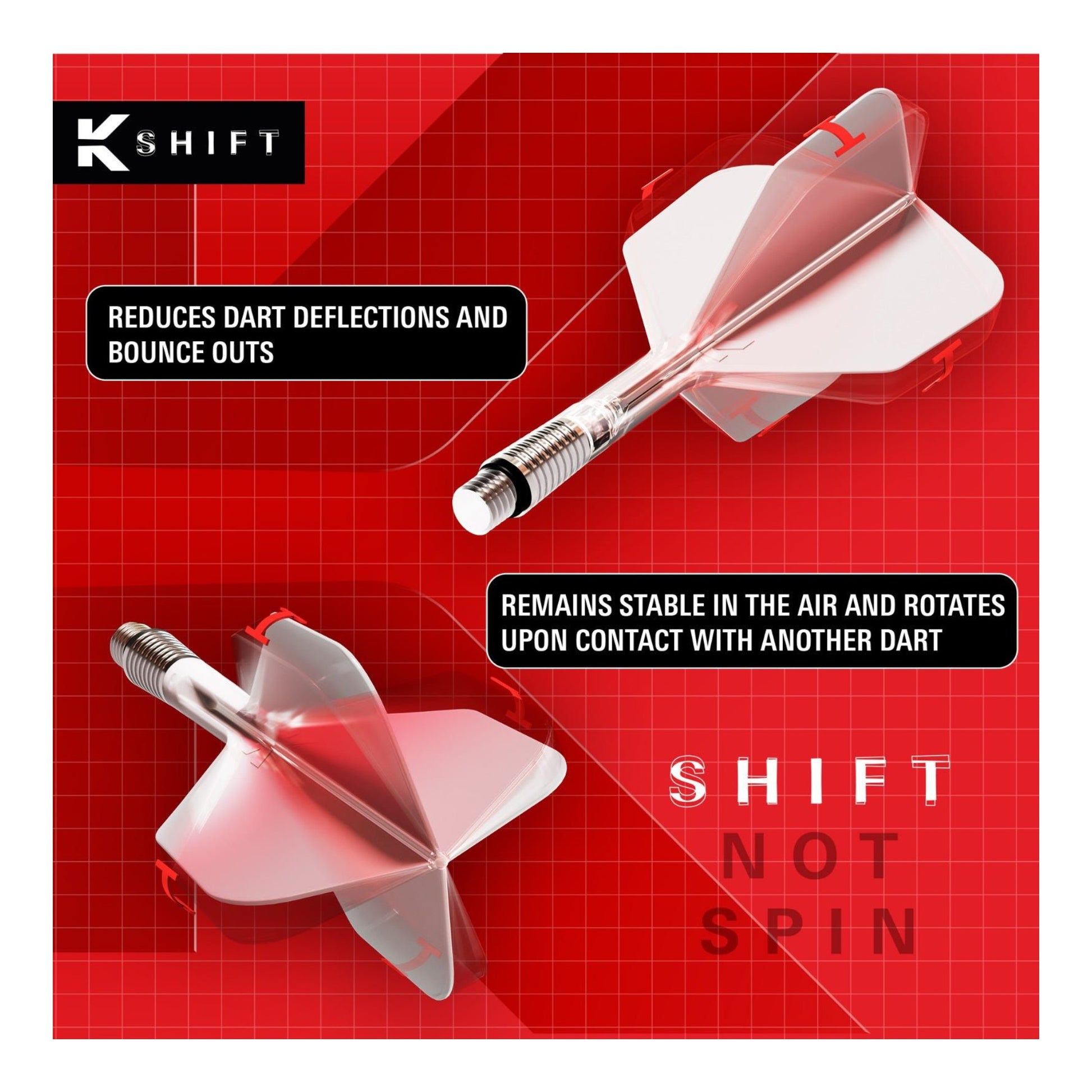 Close up of K-Shift flexible shaft connector reducing deflection