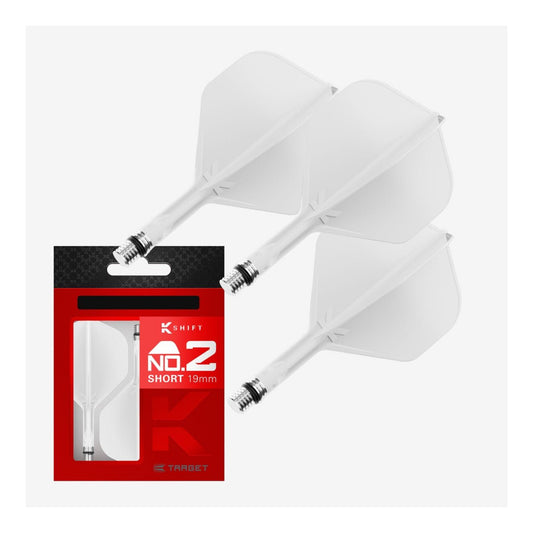Target K-Shift No.2 Integrated Flight and Shaft System - White | Shipped Fast From Ontario