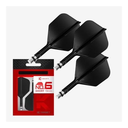 Target K-Shift No.6 Black Short Flight System packaging