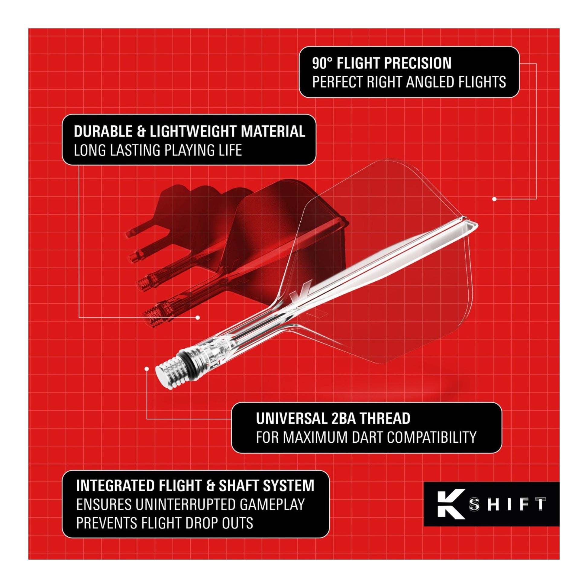 Target K-Shift No.6 clear system angled view and feature descripotions