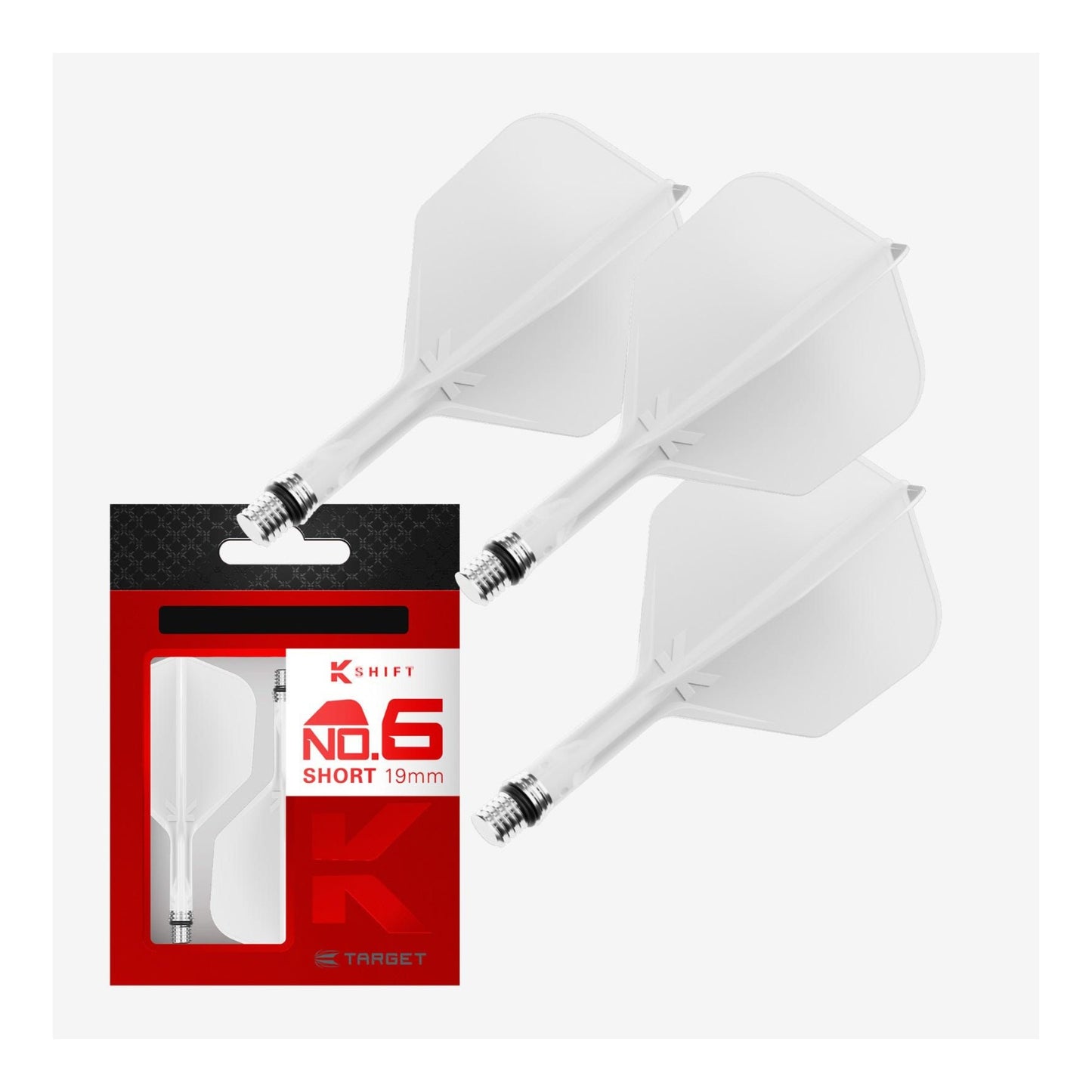 Target K-Shift No.6 White Integrated Flight System - Front View