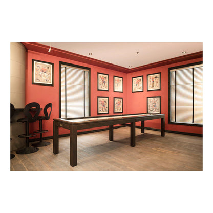 La Condo Shuffleboard Table modern wood design white birch finish