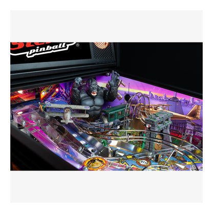 Pinball machine with colorful design and 'Bally Pinball' branding.