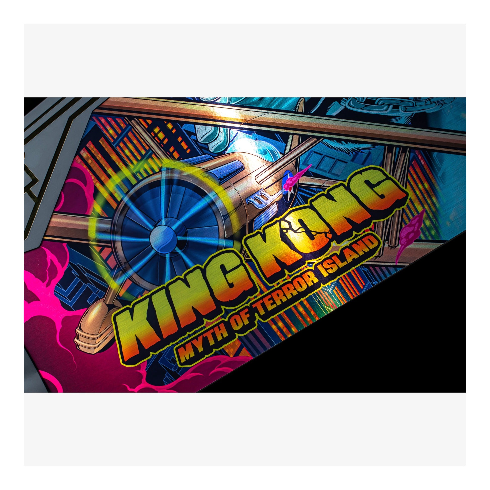 Colorful King Kong game title screen with vibrant graphics