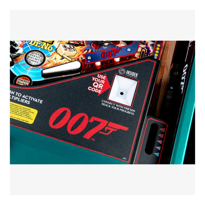 Pinball machine with '007' branding and colorful display