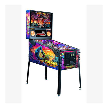Pinball machine with King Kong theme on a white background