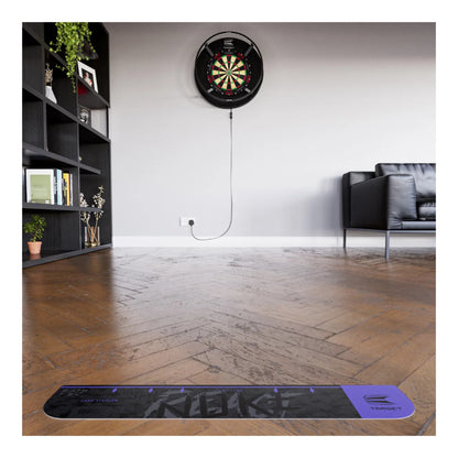 Luke Littler Ghost Throw Line installed in game room context