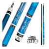 Master Speed U8 Carbon Fiber Pool Cue – Blue & White 12.5mm