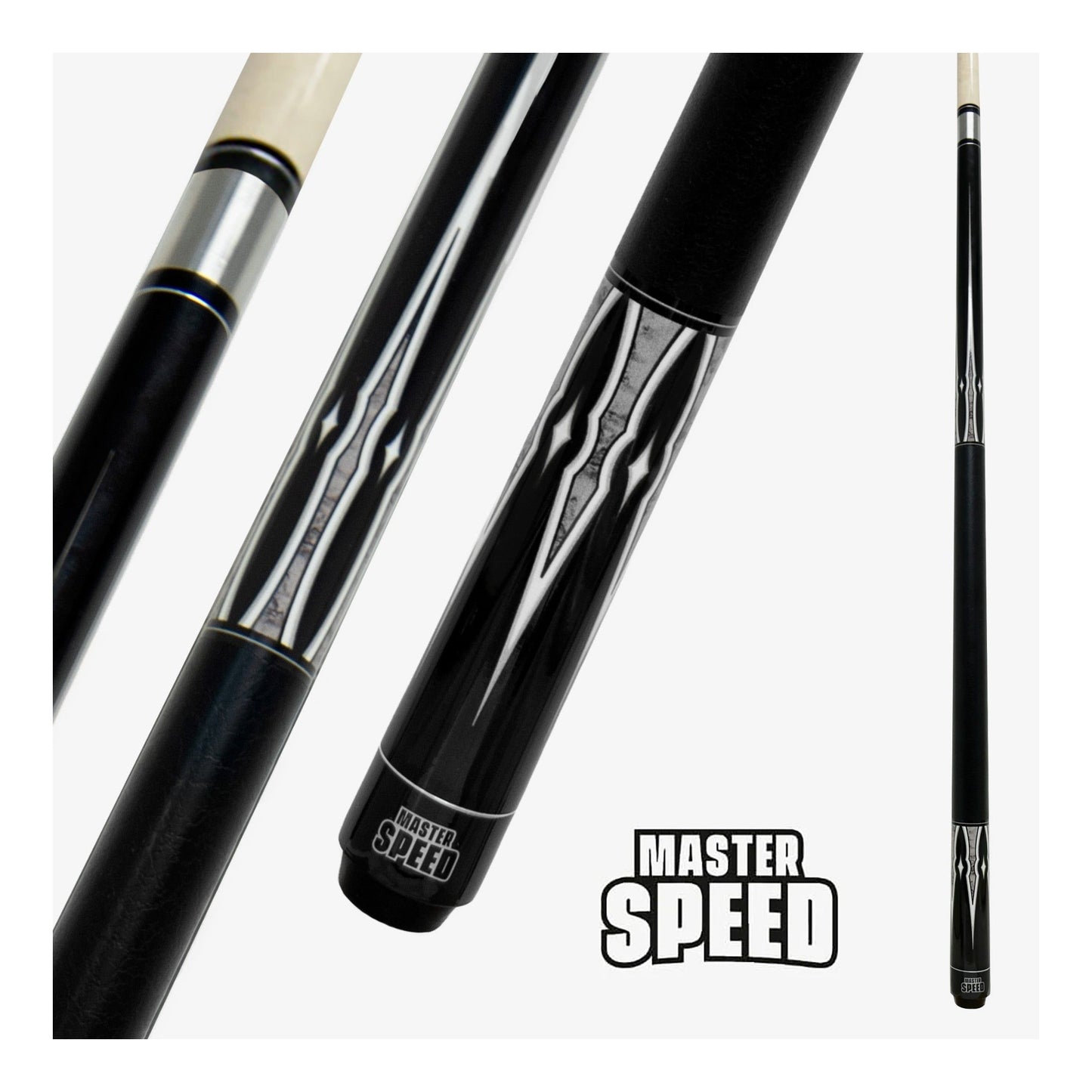 MASTER SPEED POOL CUE OL23-1 GREY 58'' 13MM