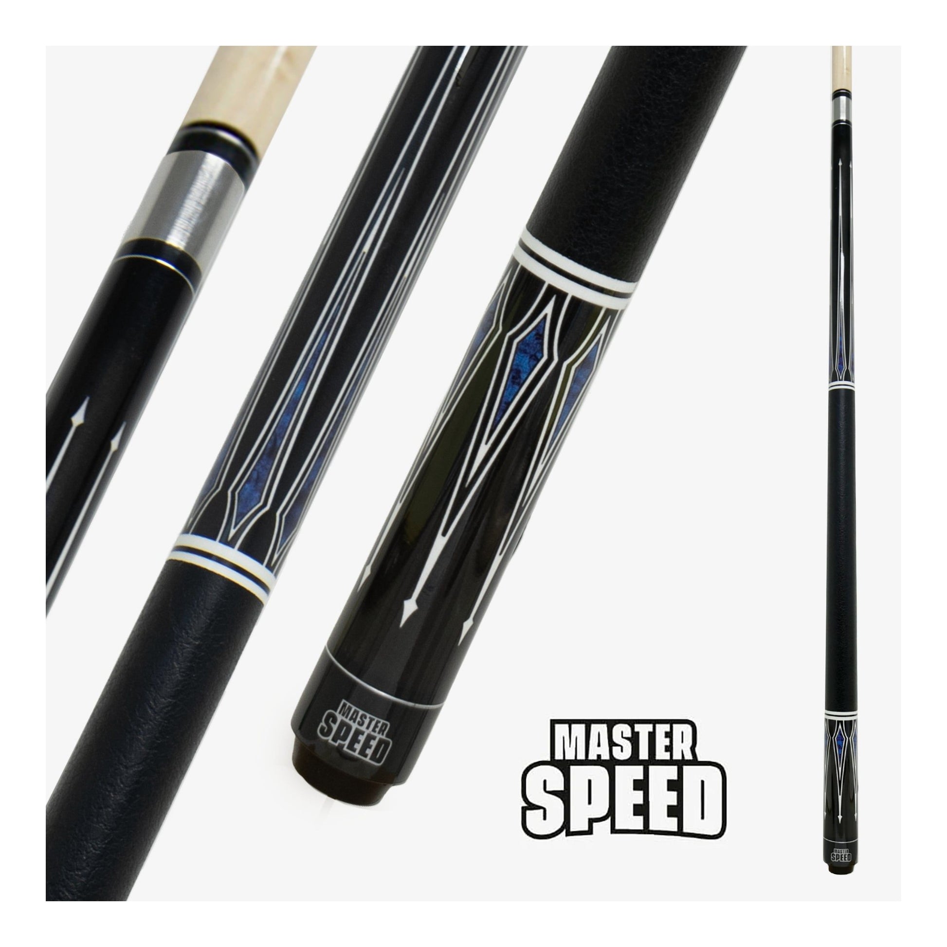 MASTER SPEED POOL CUE OL23-2 BLUE 58'' 13MM