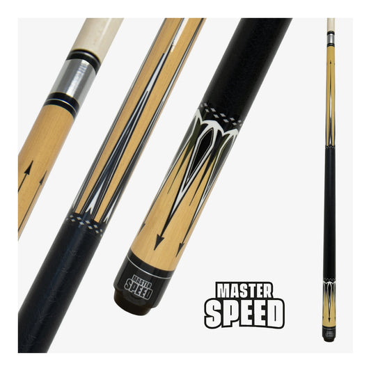 MASTER SPEED POOL CUE OL23-3 BROWN 58'' 13MM