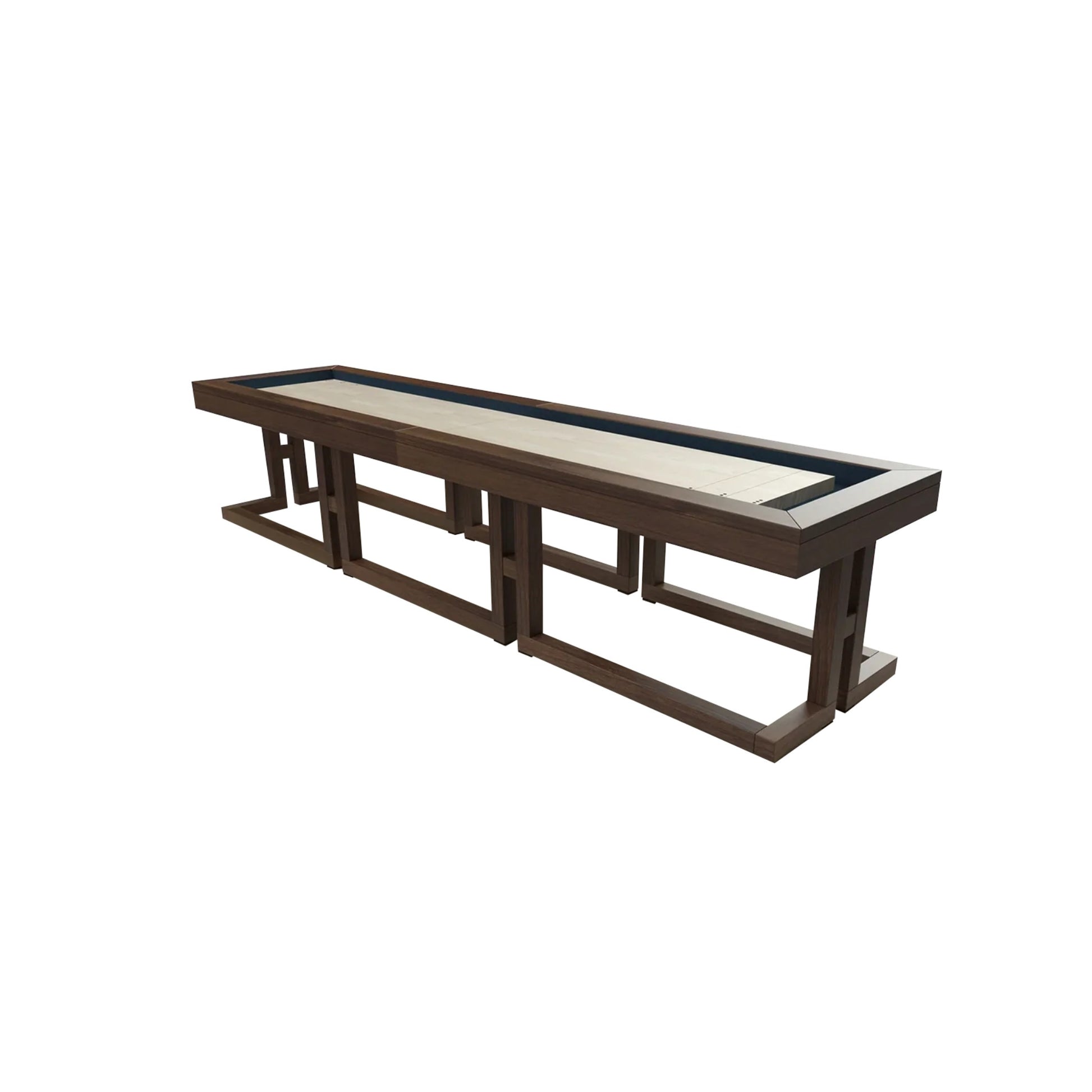 Maze Shuffleboard Table geometric base white birch canada