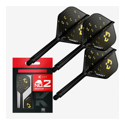 Target Bolide K-Flex No.2 Integrated Dart Flights & Shafts