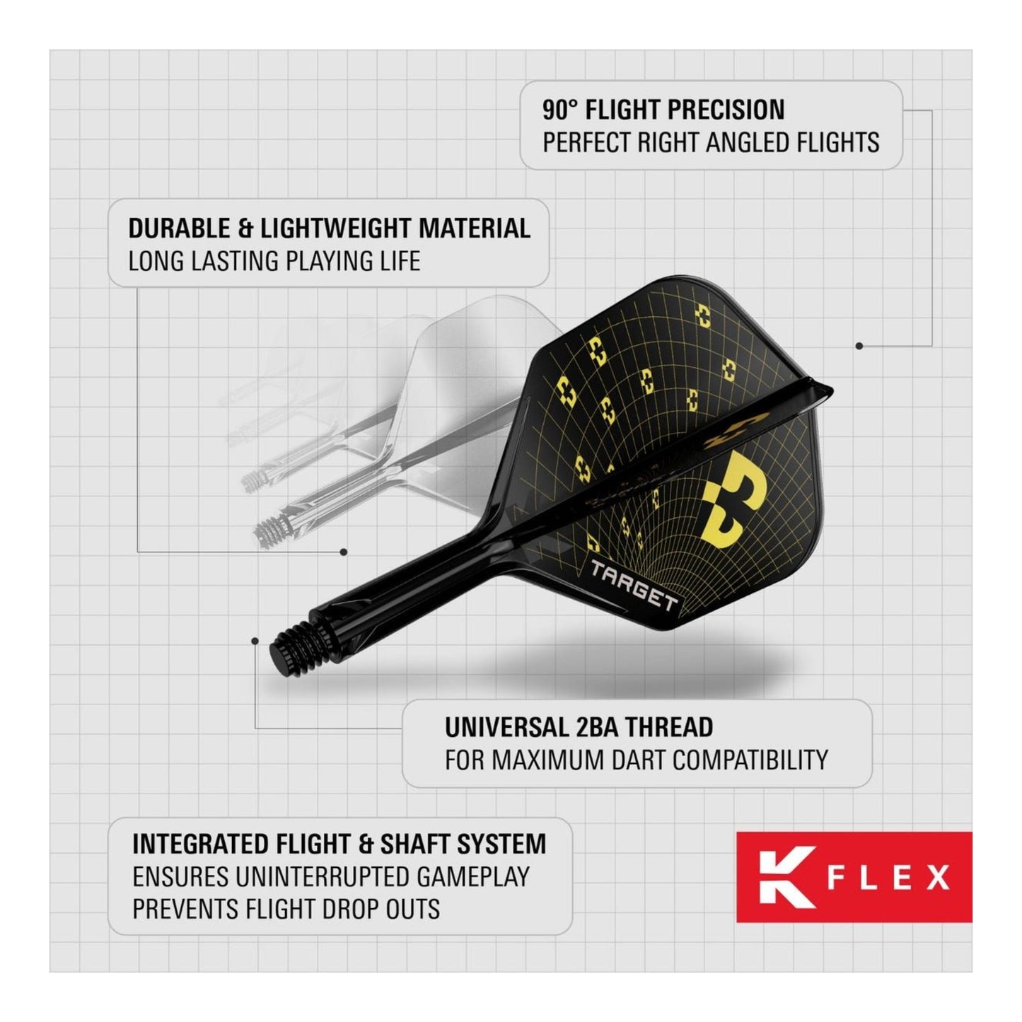 Target Bolide K-Flex No.6 Integrated Flights & Shafts