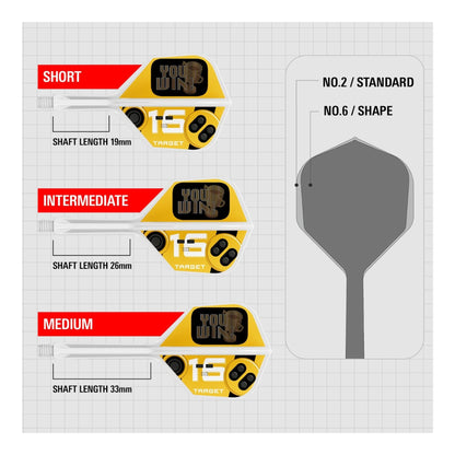 Target Darts You Win K-Flex No.6 Integrated Flight and Shaft
