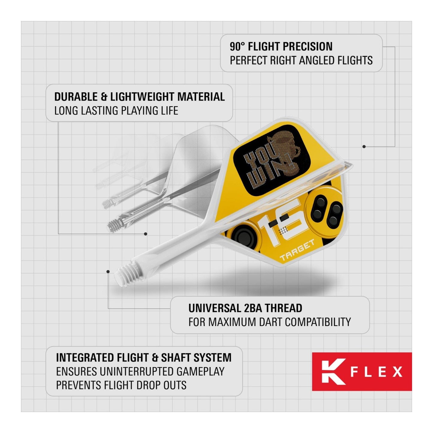 Target Darts You Win K-Flex No.6 Integrated Flight and Shaft