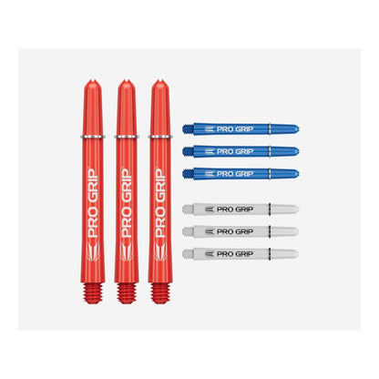 Target Pro Grip Shafts - Red Blue White Multi-Pack (9 Pack)