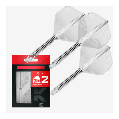 Target Printed K-Flex Clear No.2 Integrated Flight & Shaft System
