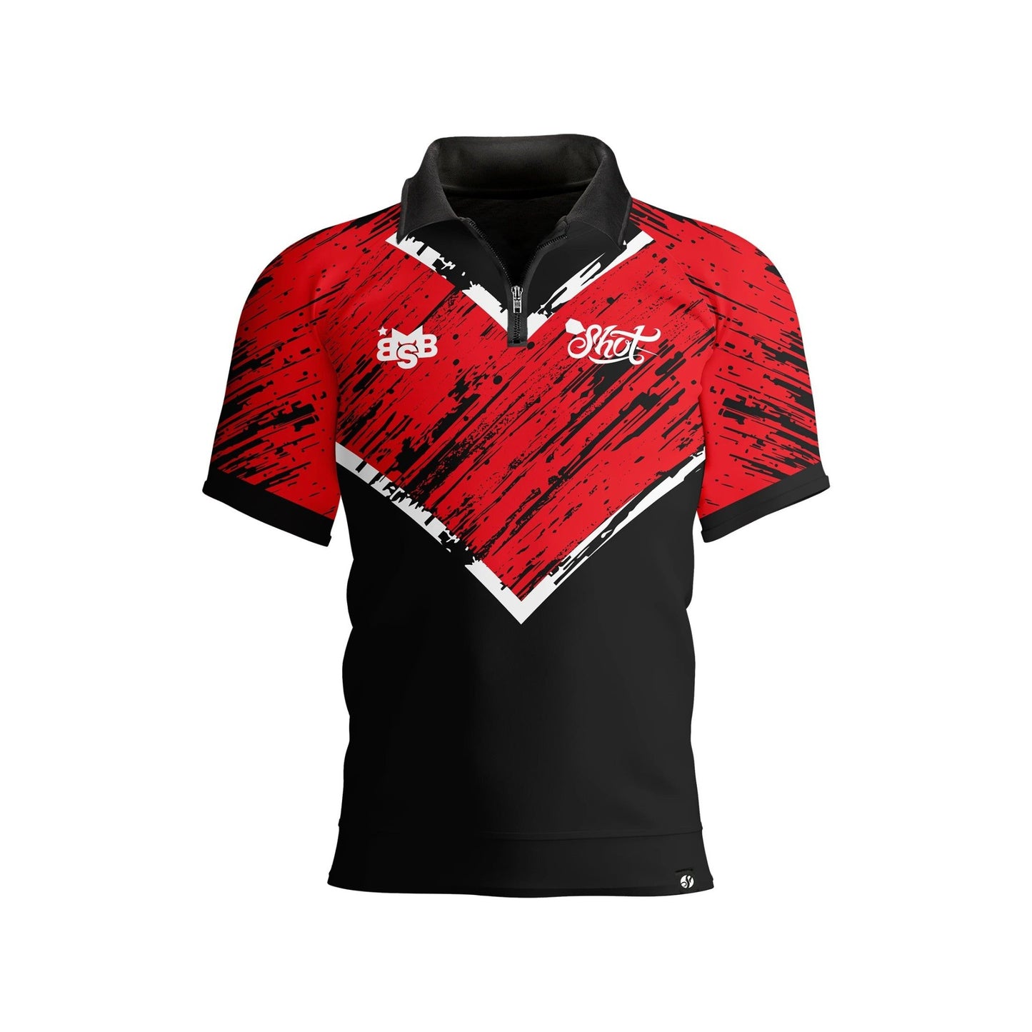 Buy the Official Michael Smith Red Strip Polo Shirt in Canada