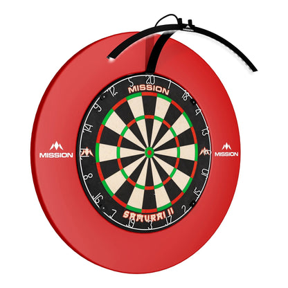 Detail of Mission Torus 100 clip mechanism attaching to bristle board