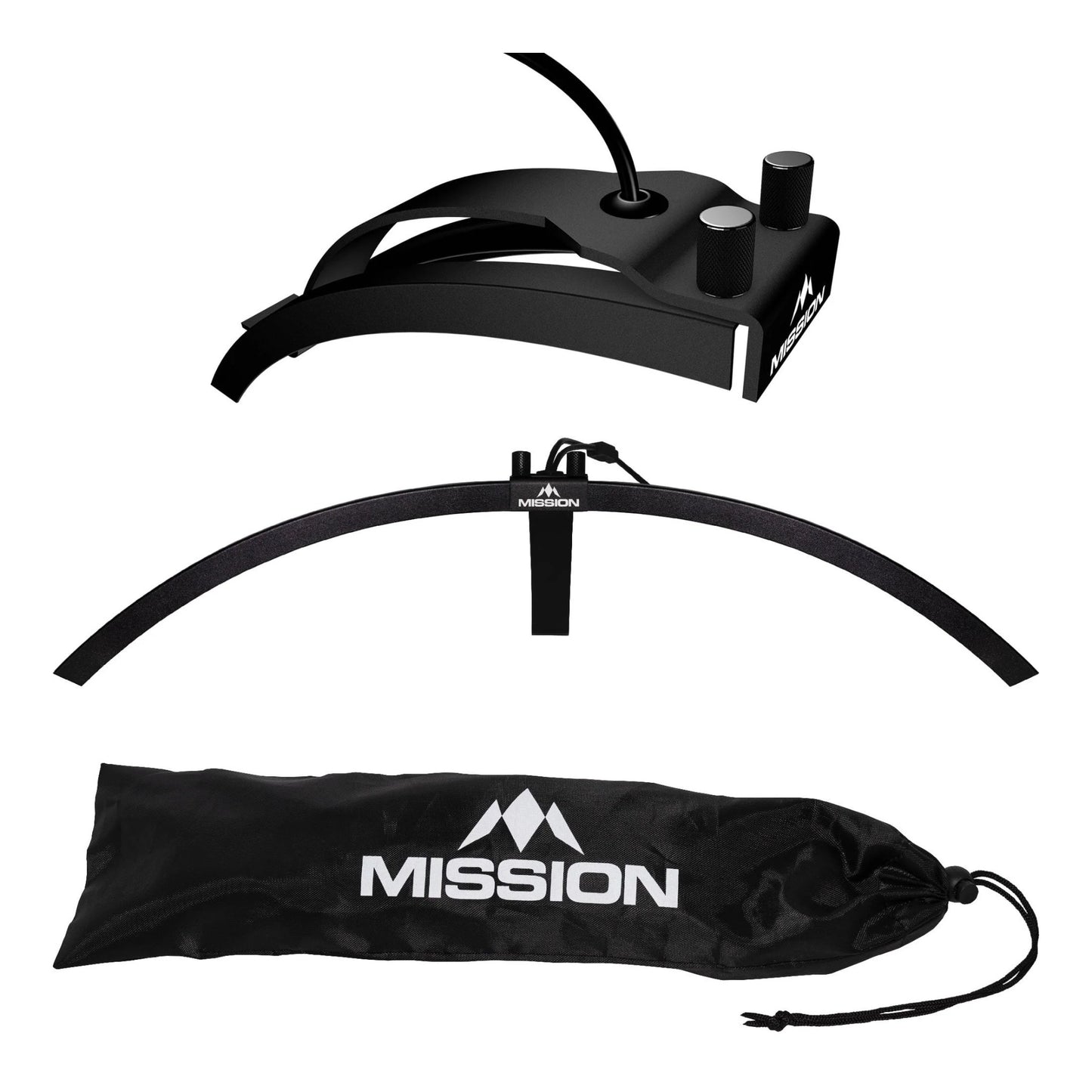 Mission Torus 100 light folded compactly for travel in luggage