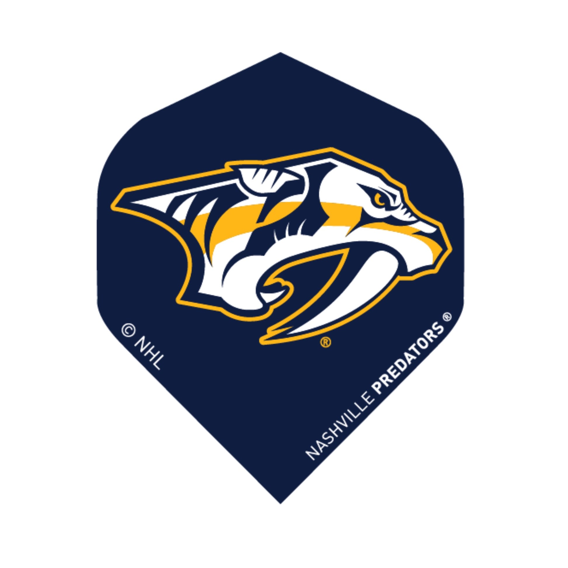 Nashville Predators logo on a blue background