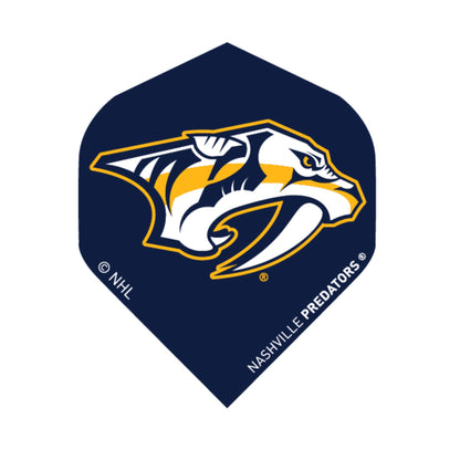Nashville Predators logo on a blue background