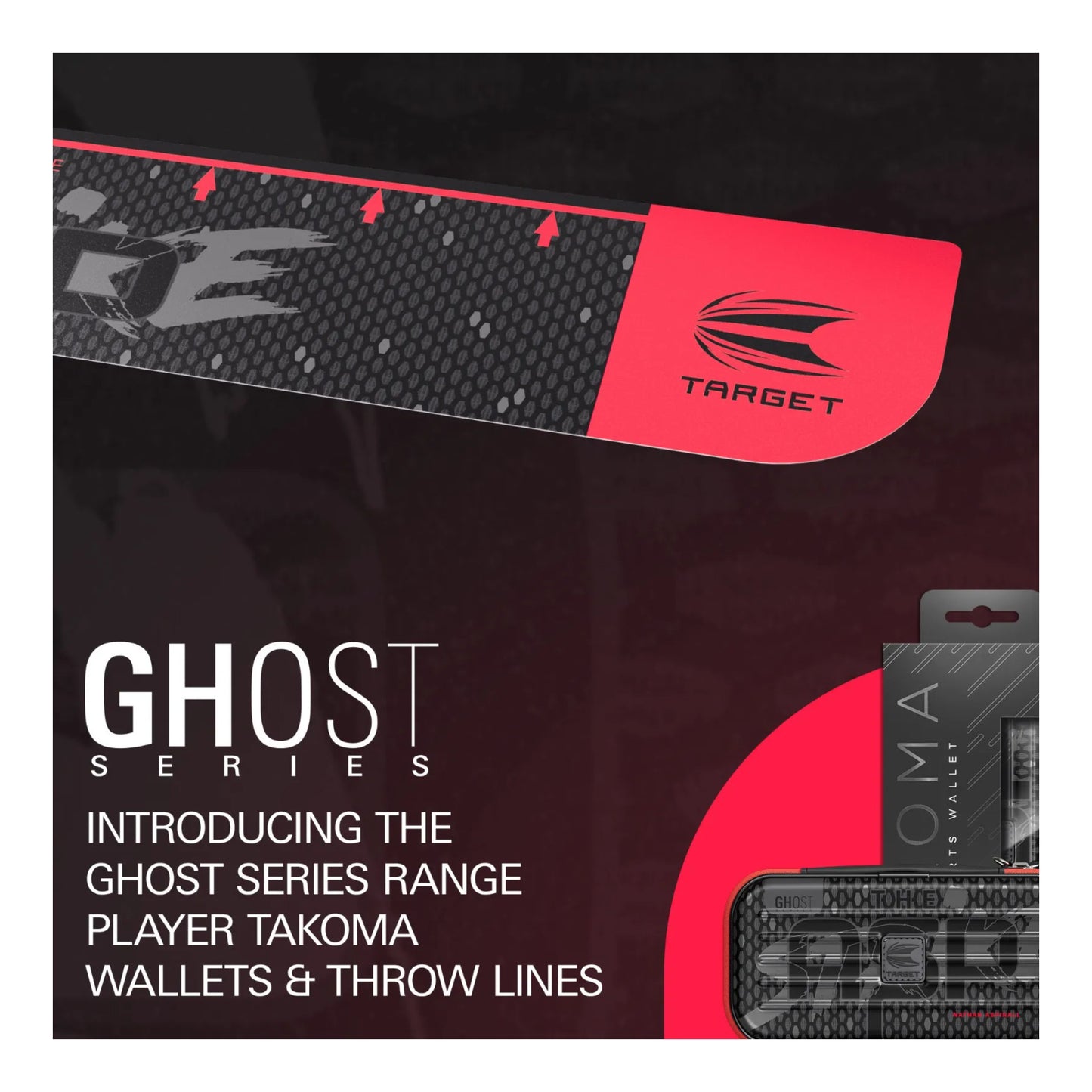 Target Darts branding detail on Aspinall edition throw line