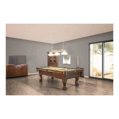 Obsession Pool Table solid birch with hidden drawer full view