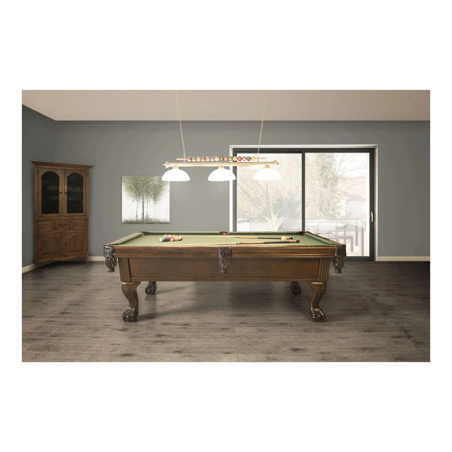 Obsession Pool Table corner detail solid wood construction