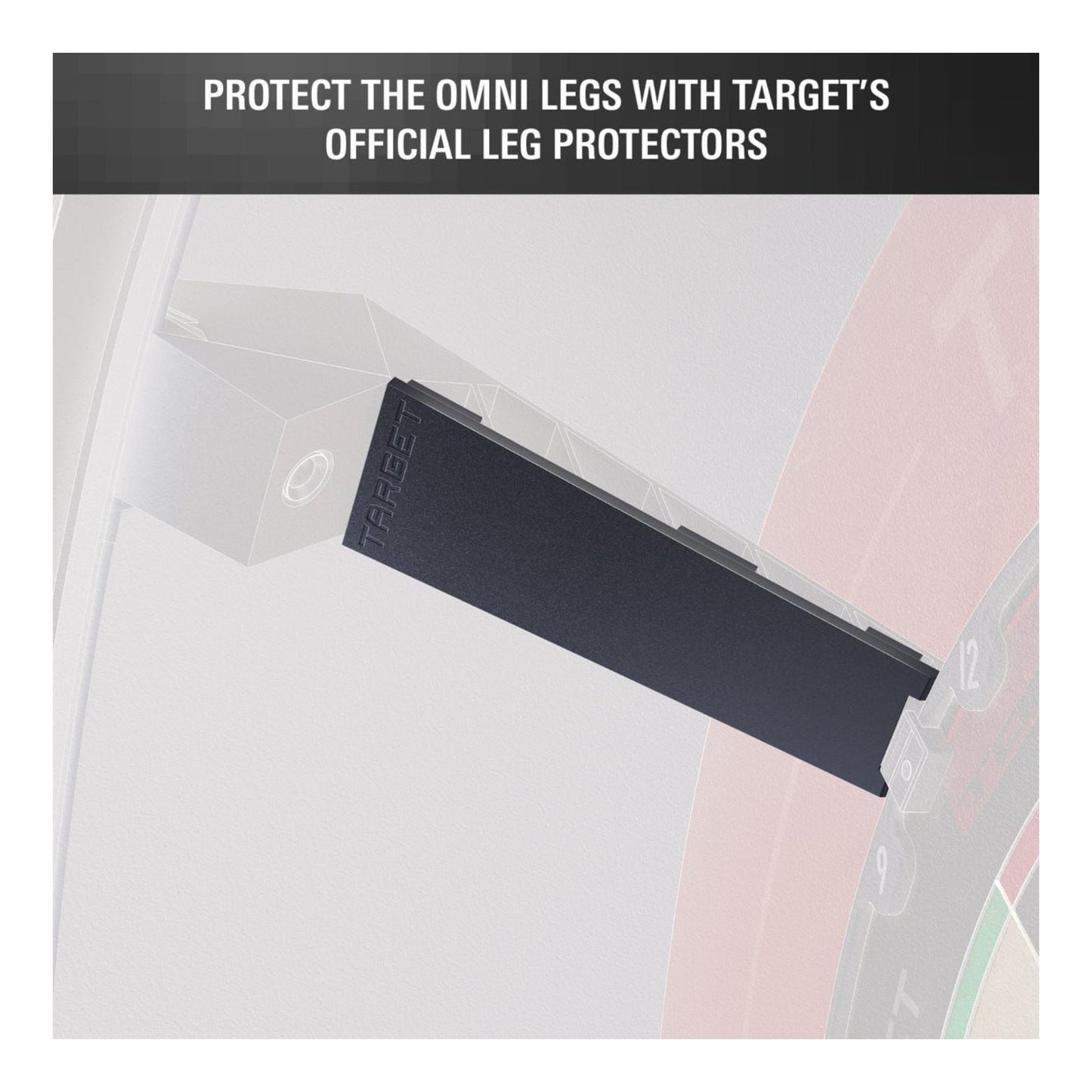 Close up of black Target Omni Leg Protector